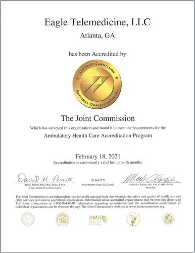 Accredited by The Joint Commission.