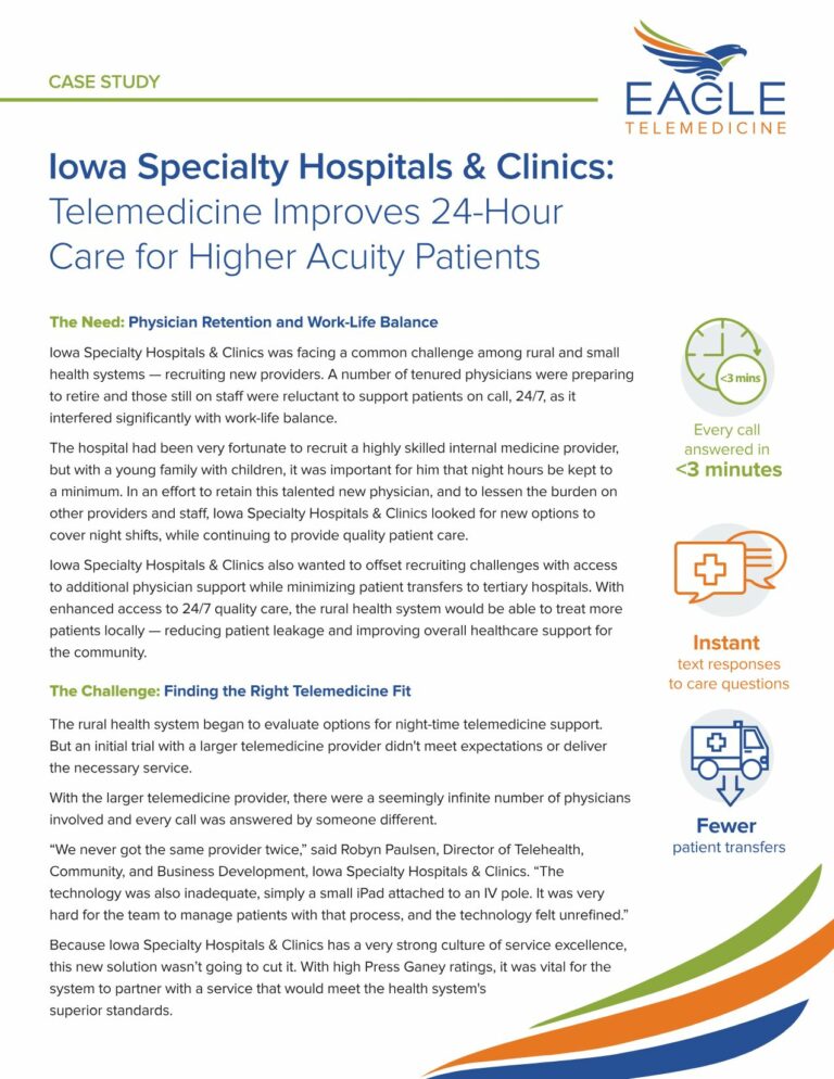 Case Study: Iowa Specialty Hospitals