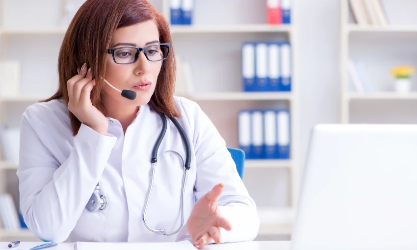 Neurologist Doctor on Phone with Patient